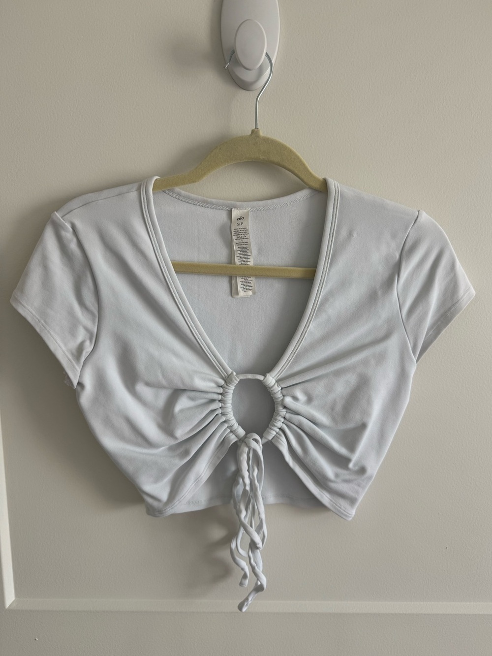 alo yoga tie front top